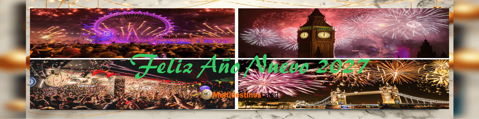 🎆 ¡RECIBE EL AÑO NUEVO VIAJANDO! ✈️🌎