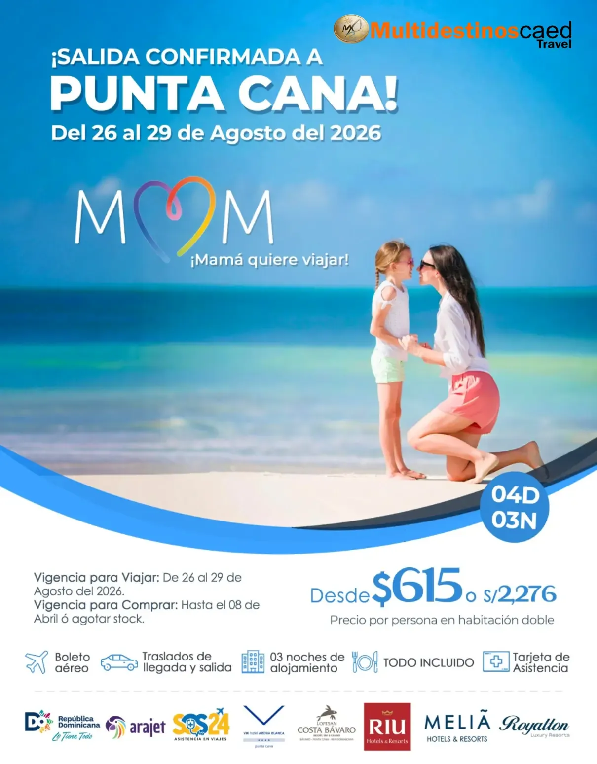 Flyers Salida Confirmada Punta Cana del 26 al 29 Agosto 2026.webp